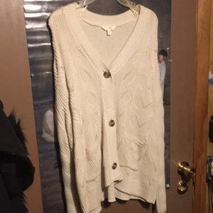 NWT Button up sweater